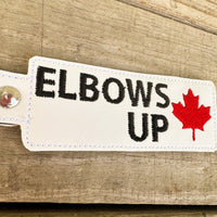 Elbows Up Keychain