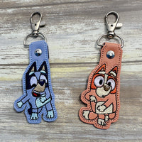 Bluey and Bingo Dancing (pick one or both) keychains