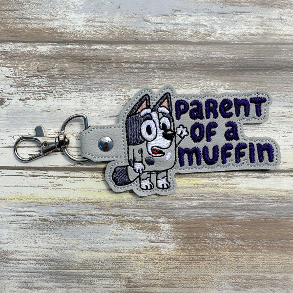 Parent of a Muffin keychain