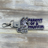 Parent of a Muffin keychain