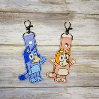 Bluey and Bingo Keychains