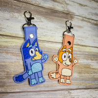 Bluey and Bingo Keychains