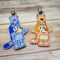 Bluey and Bingo Keychains