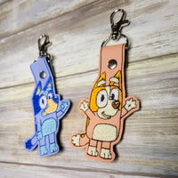 Bluey and Bingo Keychains