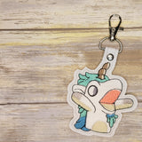 Unicorse from Bluey keychain