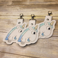 Unicorse CHILDREN from Bluey keychain