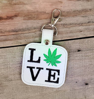 Love Marijuana Keychain