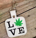 Love Marijuana Keychain