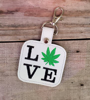 Love Marijuana Keychain