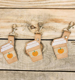 Pumpkin Spice Latte Keychain