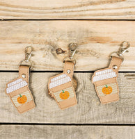 Pumpkin Spice Latte Keychain