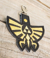 Zelda triforce keychain