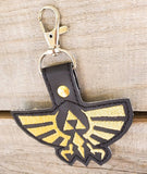 Zelda triforce keychain