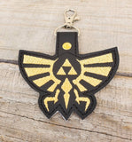 Zelda triforce keychain