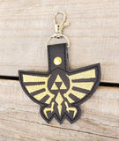 Zelda triforce keychain