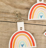 Boho rainbow keychain