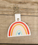 Boho rainbow keychain