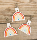 Boho rainbow keychain