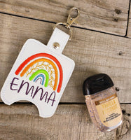 Personalized Boho Rainbow Hand Sanitizer Holder