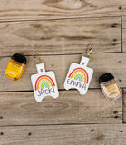 Personalized Boho Rainbow Hand Sanitizer Holder