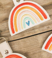 Boho rainbow keychain