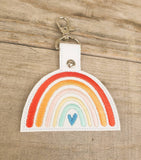 Boho rainbow keychain