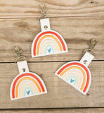 Boho rainbow keychain