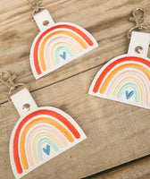 Boho rainbow keychain