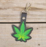 Pot Leaf Keychain