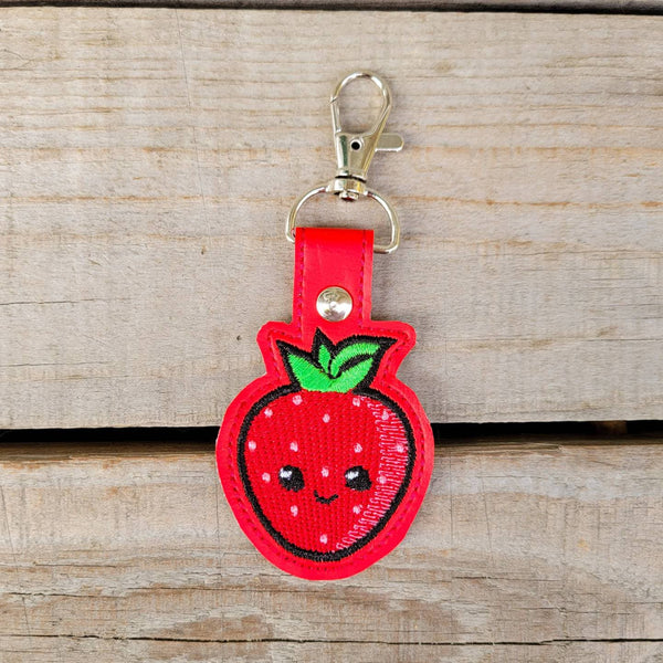 Strawberry Kawaii Keychain