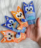 Bluey Heeler Family Finger Puppets