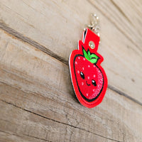 Strawberry Kawaii Keychain